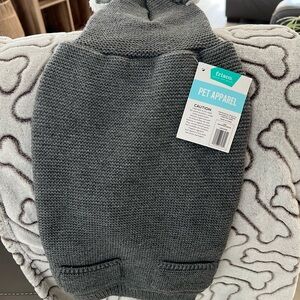 Gray Pet Sweater with Bear ears